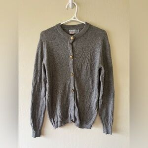 Vintage Ballantyne of Peebles Gray Sweater 100% pure cashmere